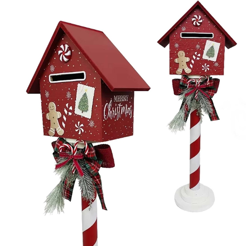 360 HOME CHRISTMAS DECORATION 10.63"x6.34"x29.1" WOODEN STANDING