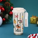 360 HOME CHRISTMAS MUG SNOWMAN 520ML WITH LID