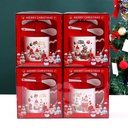 360 HOME CHRISTMAS MUG CERAMIC SET 301-400ML+LID+SPOON-A60