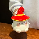 360 HOME CHRISTMAS MUG CERAMIC  GHOST DESIGN 301-400ML RED HAT LID