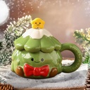 360 HOME CHRISTMAS MU CERAMIC 401-500ML CHRISTAMS TREE BABY GREEN+MIXING SPOON