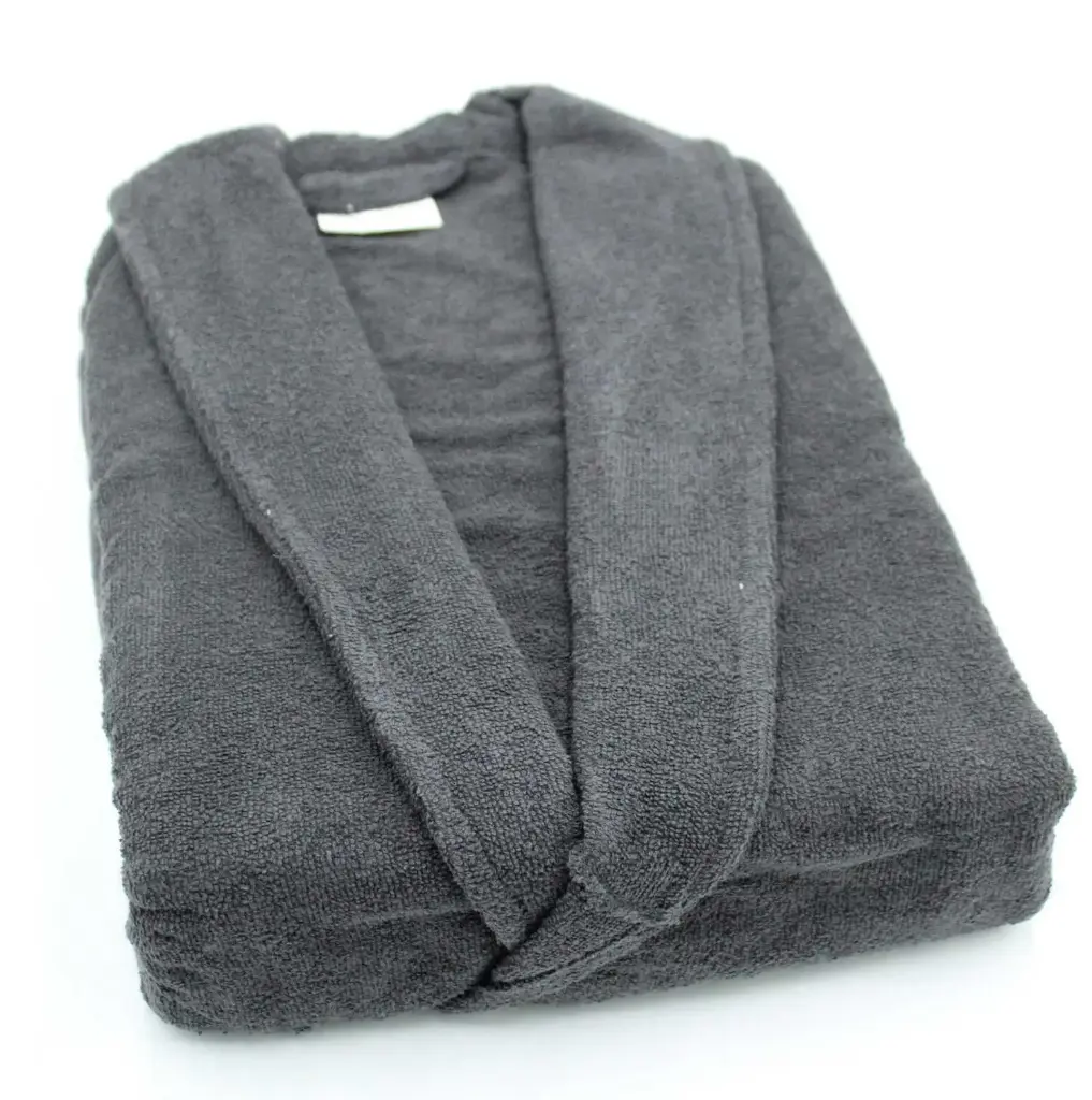 360 HOME BATHROBE UNISEX ANTRACITE  1KG-XL