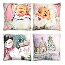 360 HOME CHRISTMAS PILLOW COVER 45*45CM POLYESTER MID CENTURY VINTAGE DESIGN