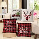 360 HOME CHRISTMAS PILLOW COVER 45*45CM POLYESTER WINTER AND CHRISTMAS THEMES