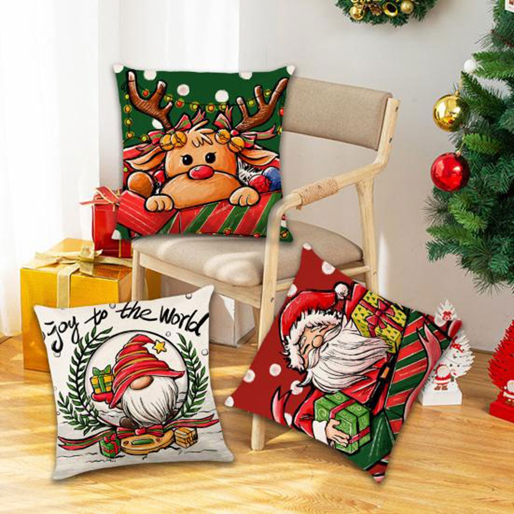 360 HOME CHRISTMAS PILLOW COVER 45*45CM POLYESTER CHRISTMAS THEMED FESTIVE