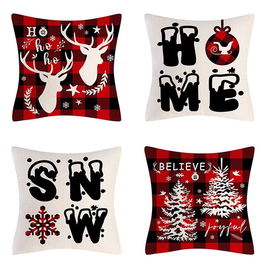 360 HOME CHRISTMAS PILLOW COVER 45*45CM POLYESTER COZY FESTIVE DESIGNS