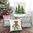 360 HOME CHRISTMAS PILLOW COVER 45*45CM POLYESTER WHITE & GREY BACKGROUNDS 
