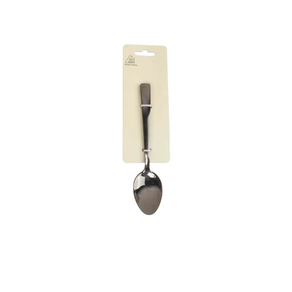 360 HOME TEA SPOON SS430&TITANIUM BLACK 2MM SET 3PCS
