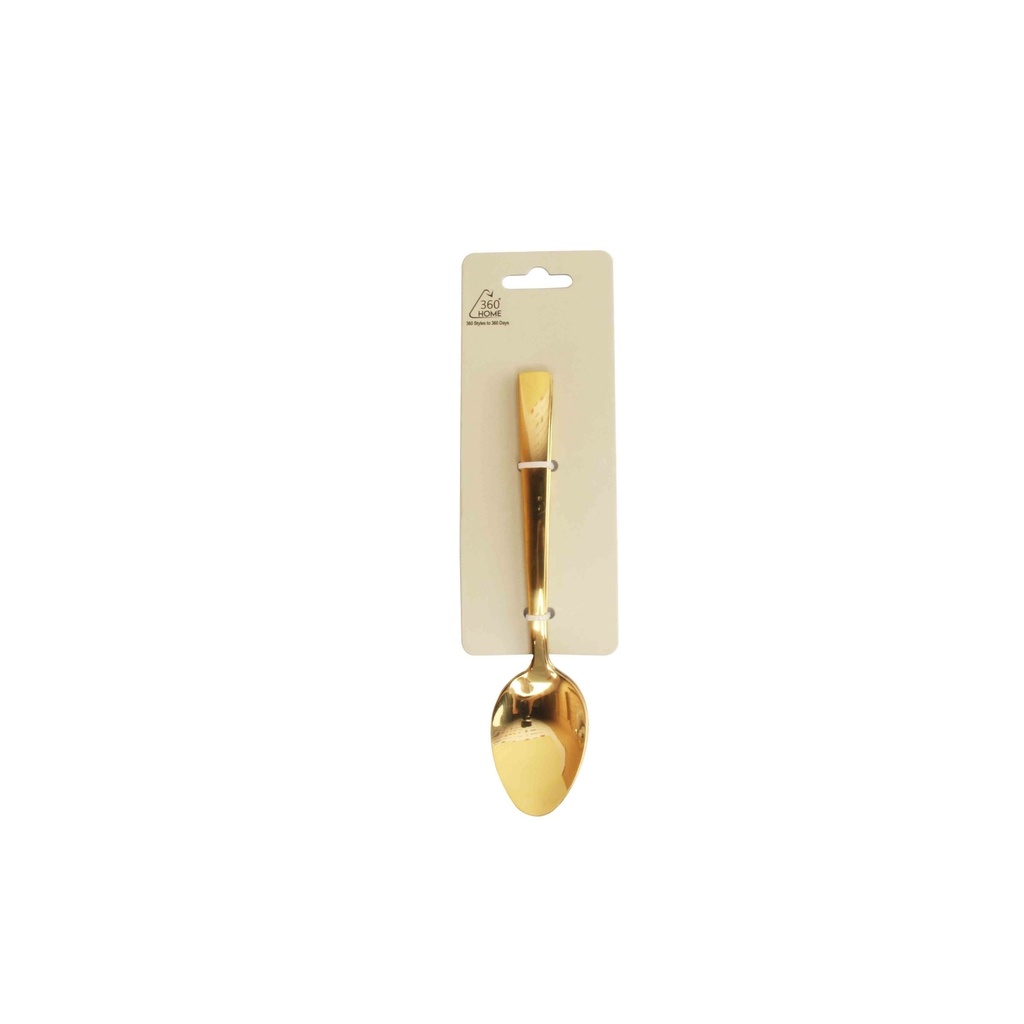 360 HOME TEA SPOON SS430&TITANIUM GOLDEN 2MM SET 3PCS