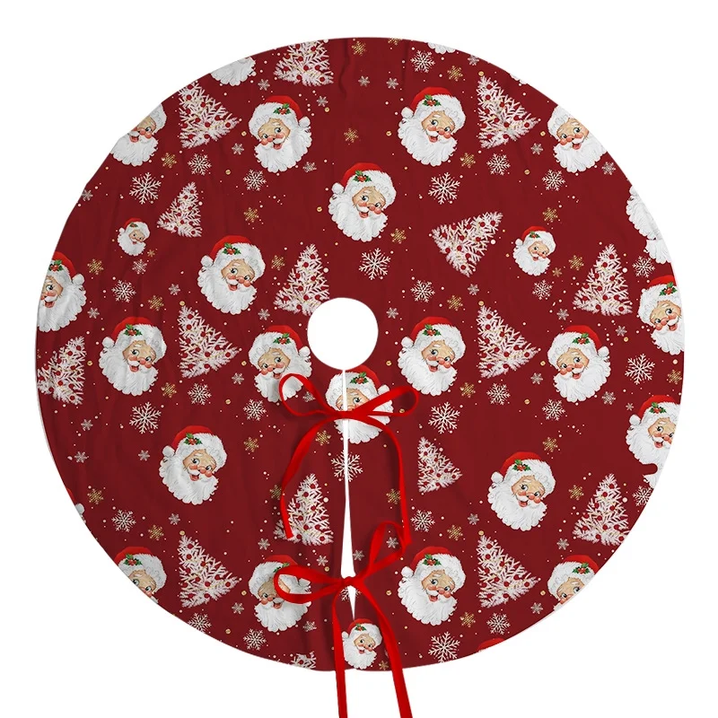 360 HOME CHRISTMAS TREE SKIRT ROUND 20CM POLYESTER  CENTER HOLE 