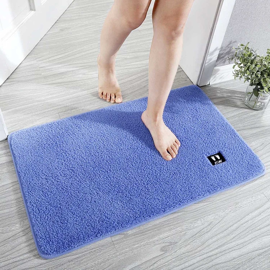 360 HOME DOORMAT FOOT PLUSH 50*80CM DIATOM MUD POLYESTER FIBER+PLASTIC ANTI-SLIP BACKING