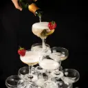 360 HOME COUPE GLASS  TOP : 81MM BOT : 70MM H : 110MM 130ML
