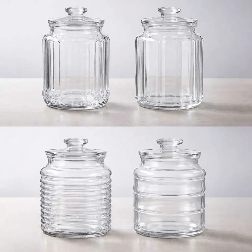 360 HOME GLASS STORAGE JARS