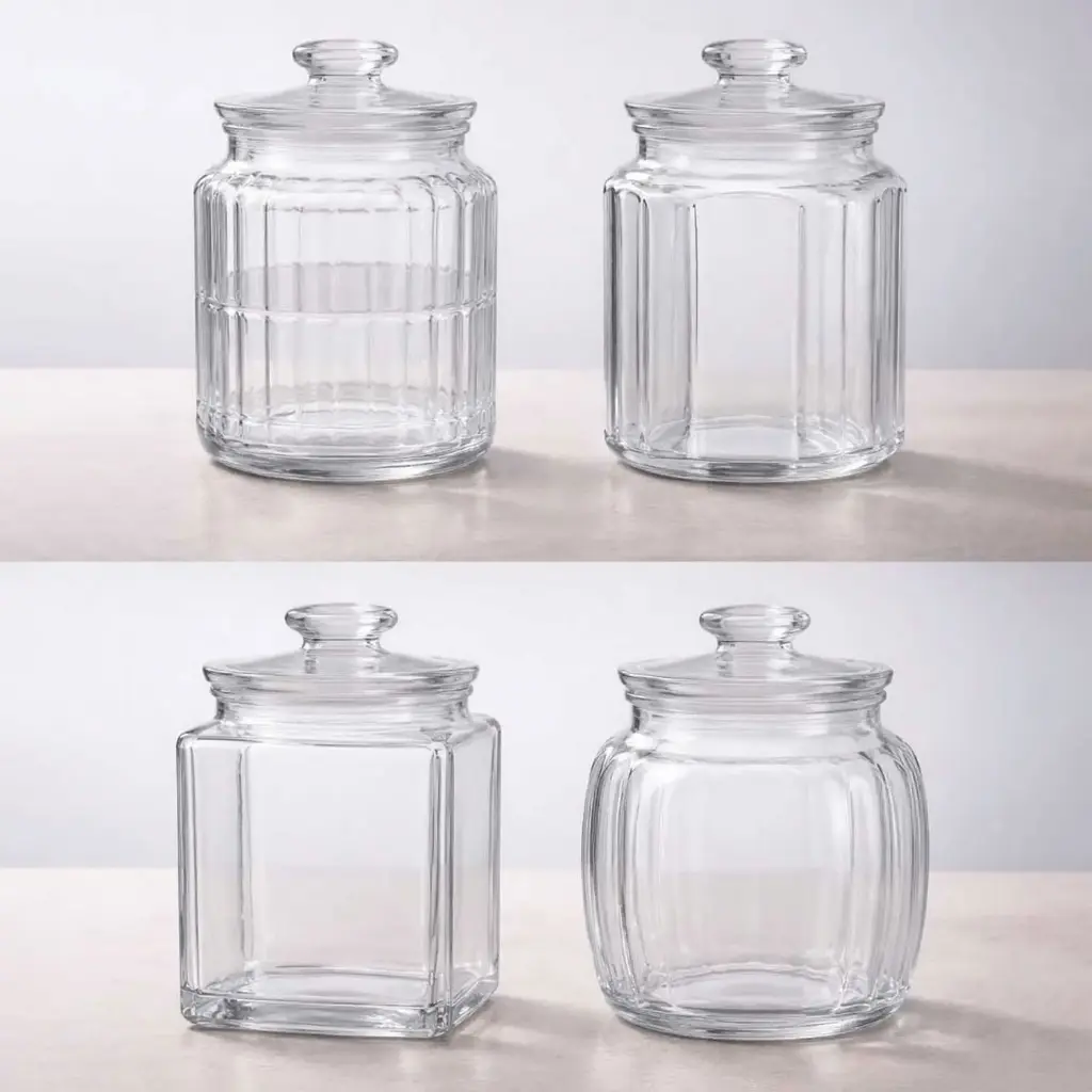 360 HOME GLASS STORAGE JARS