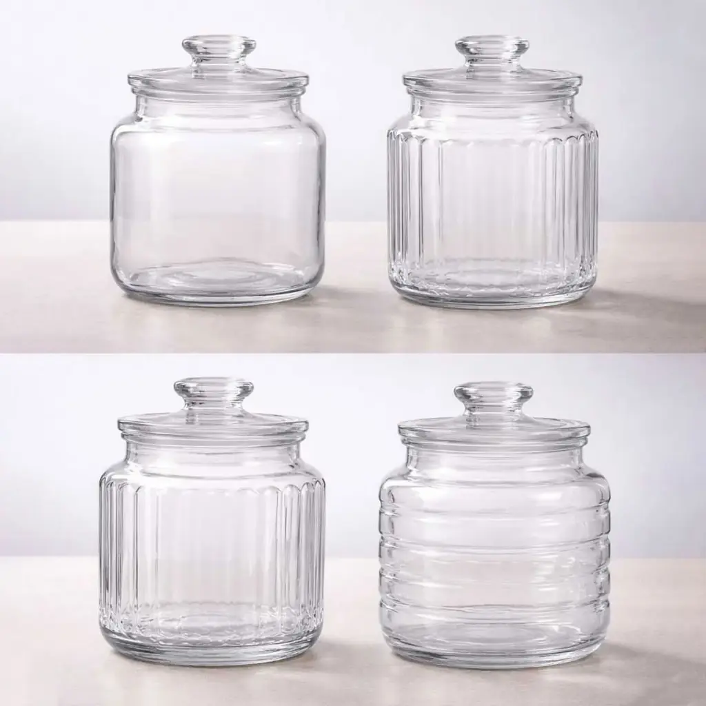 360 HOME GLASS STORAGE JARS