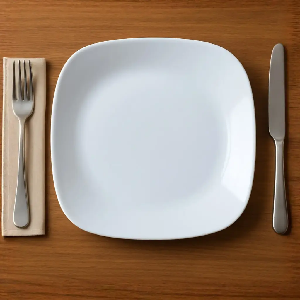 360 HOME PLATE FOR DINNER 11.5''  OPAL GLASS WHITE PLAIN