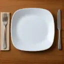 360 HOME PLATE FOR DINNER 11.5''  OPAL GLASS WHITE PLAIN