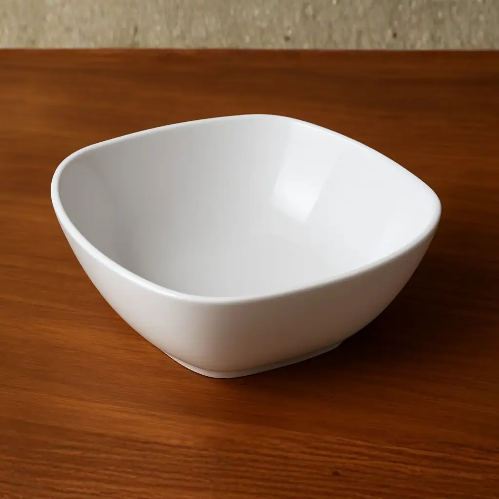 360 HOMEBOWL 9" OPAL GLASS WHITE PLAIN