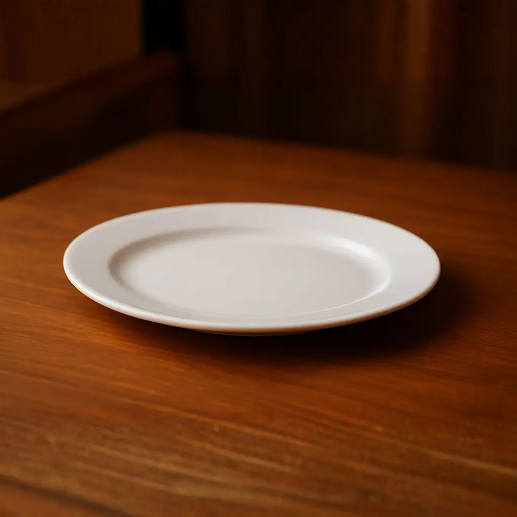 360 HOME PLATE OVAL 14'' OPAL GLASS WHITE PLAIN