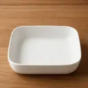 360 HOME BOWL SQUARE OPAL GLASS WHITE PLAIN