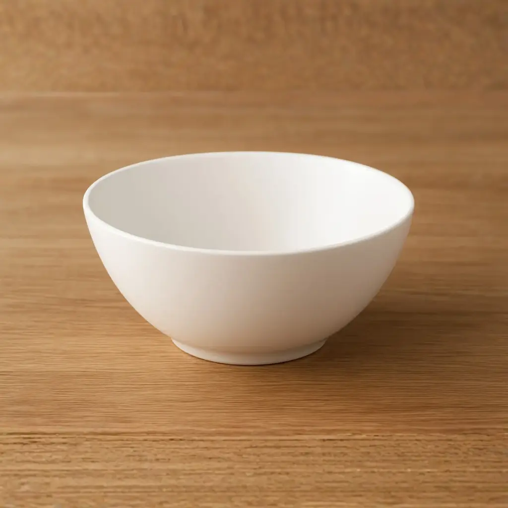 360 HOME BOWL 6" OPAL GLASS WHITE PLAIN