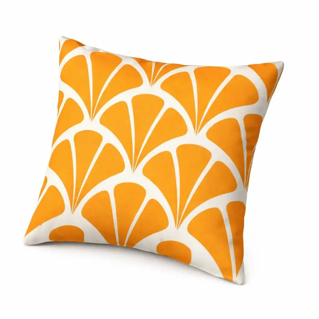 360 HOME PILLOW RETRO DESIGN 45*45 ORANGE SLICED 