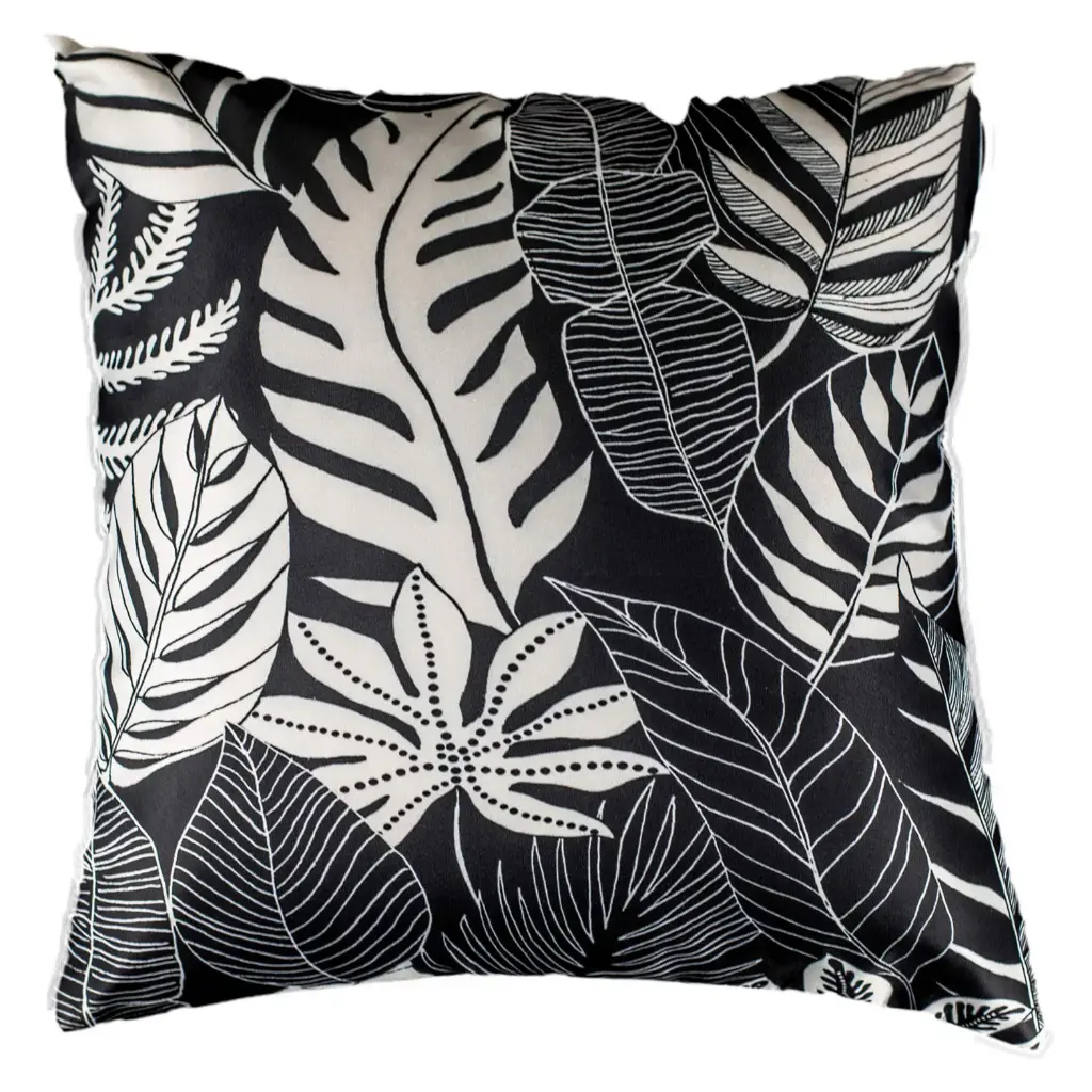 360 HOME PILLOW RETRO DESIGN 45*45 BLACK & WHITE FEATHERS