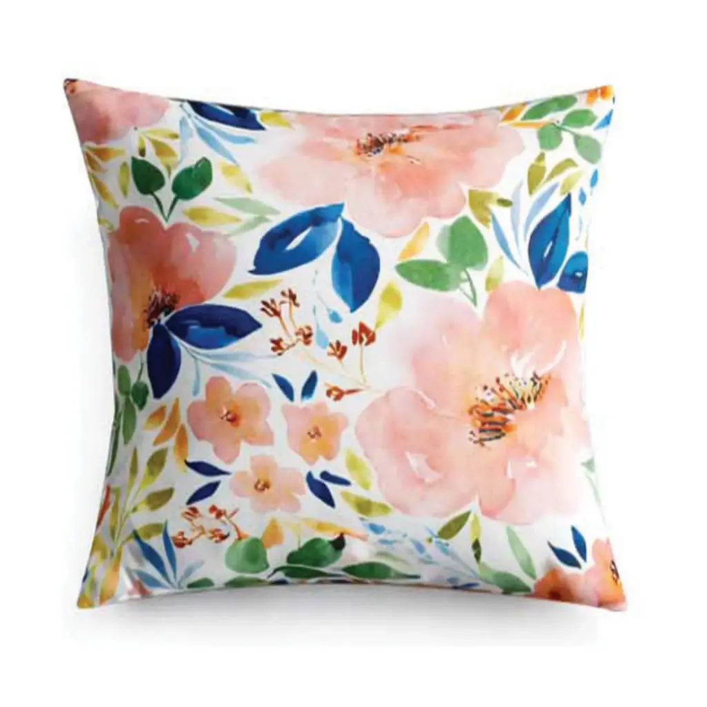 360 HOME PILLOW FLORAL DESIGN 45*45 MULTICOLOR FLOWERS