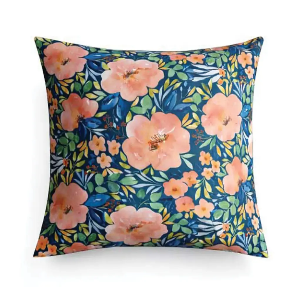 360 HOME PILLOW FLORAL DESIGN 45*45 MULTICOLOR FLOWERS