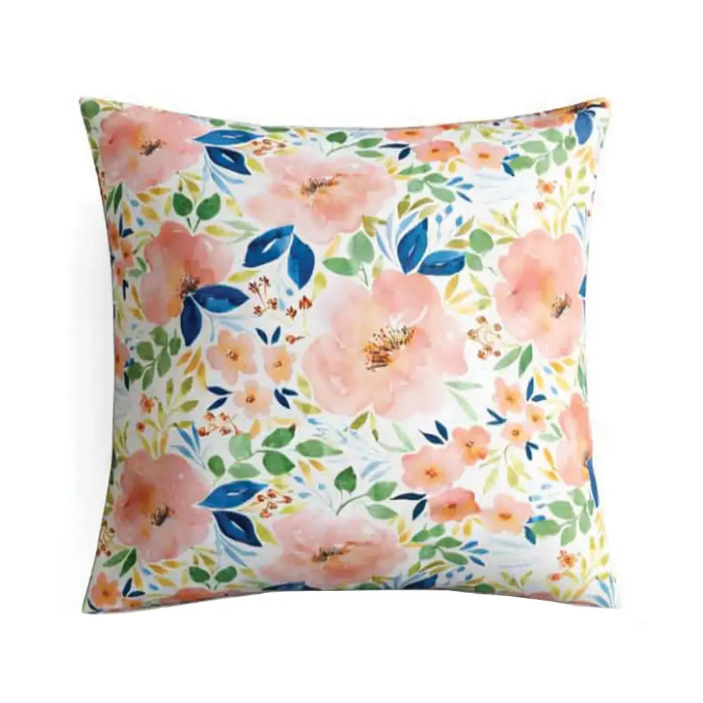 360 HOME PILLOW FLORAL DESIGN 45*45 MULTICOLOR FLOWERS