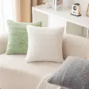360 HOME CUSHION 45*45cm LIGHT GREEN WOVEN PATTERN
