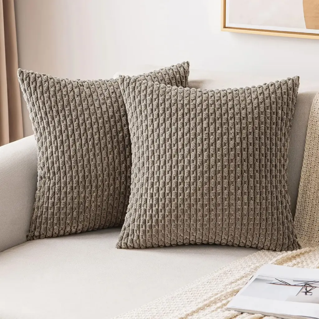 360 HOME CUSHION 45*45cm GREY WOVEN PATTERN