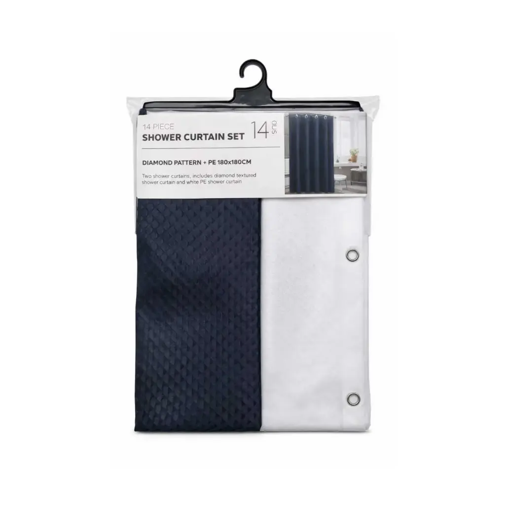 360 HOME SHOWER CURTAINS 180x180 MULTICOLOR