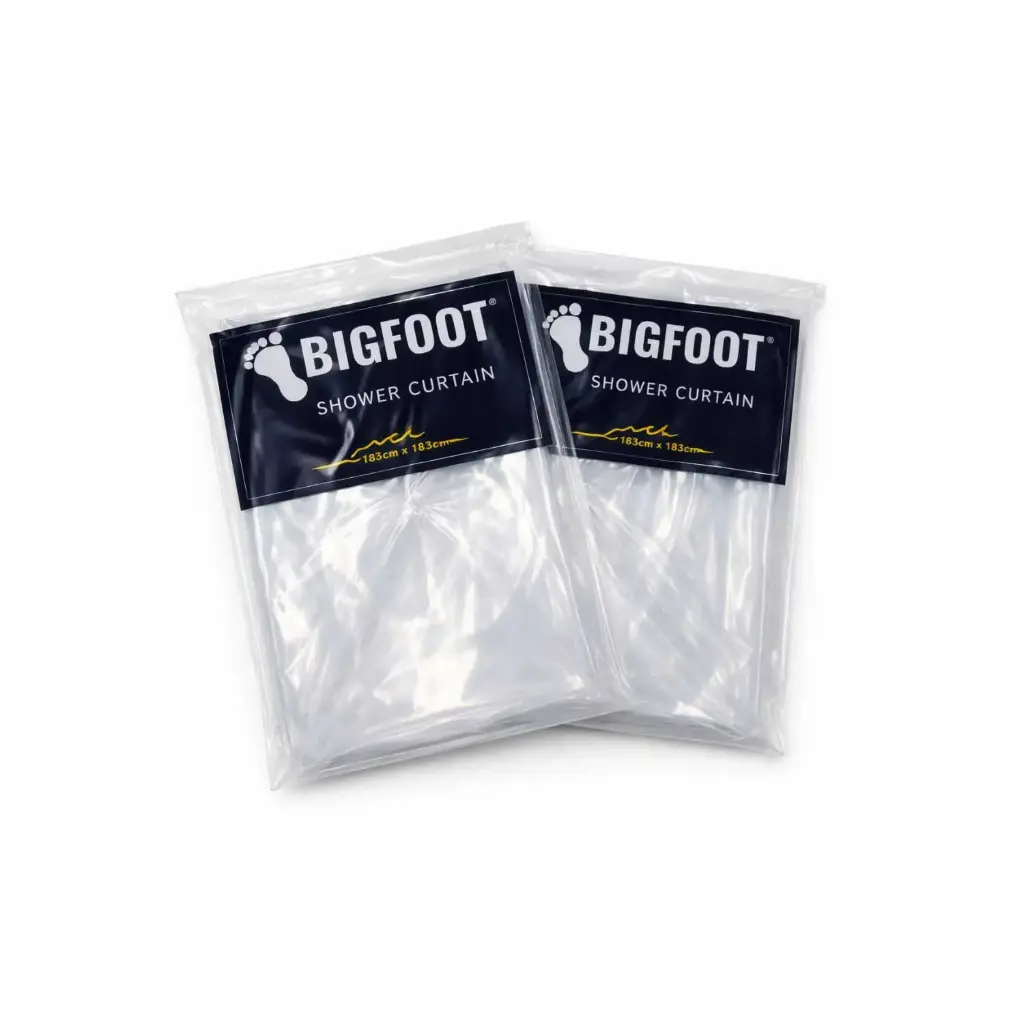 360 HOME SHOWER CURTAINS WITH HOOKS 183X183CM CLEAR