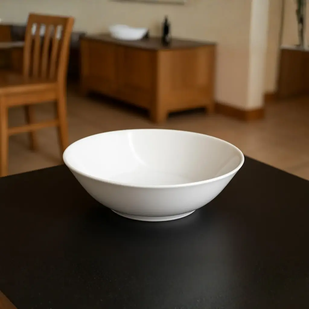 360 HOME 10 BUCKET BOWL-25.2 WHITE CERAMIC 39*27*27CM 