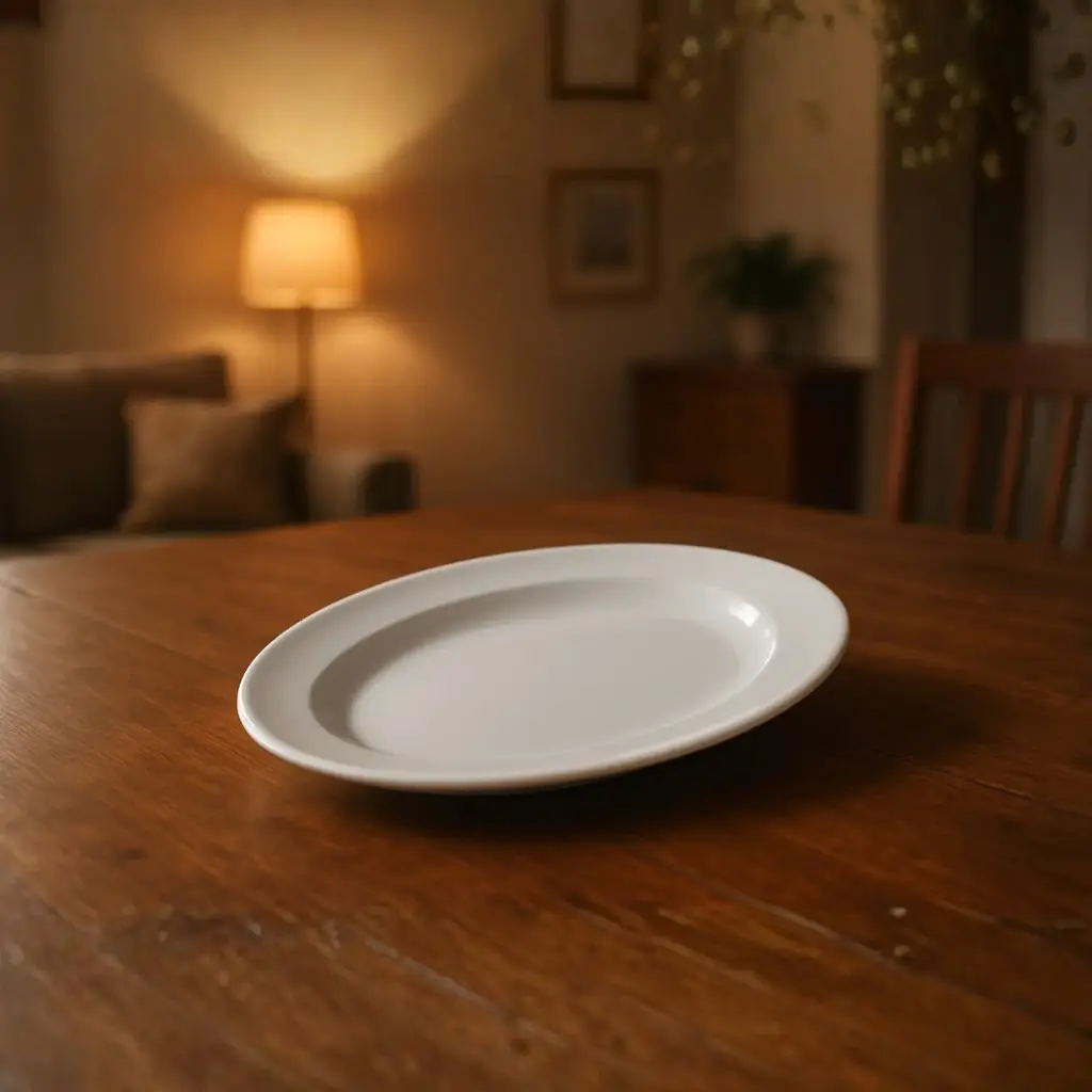 360 HOME 18 FISH PLATE -45  WHITE CERAMIC 48.5*22*31.5CM