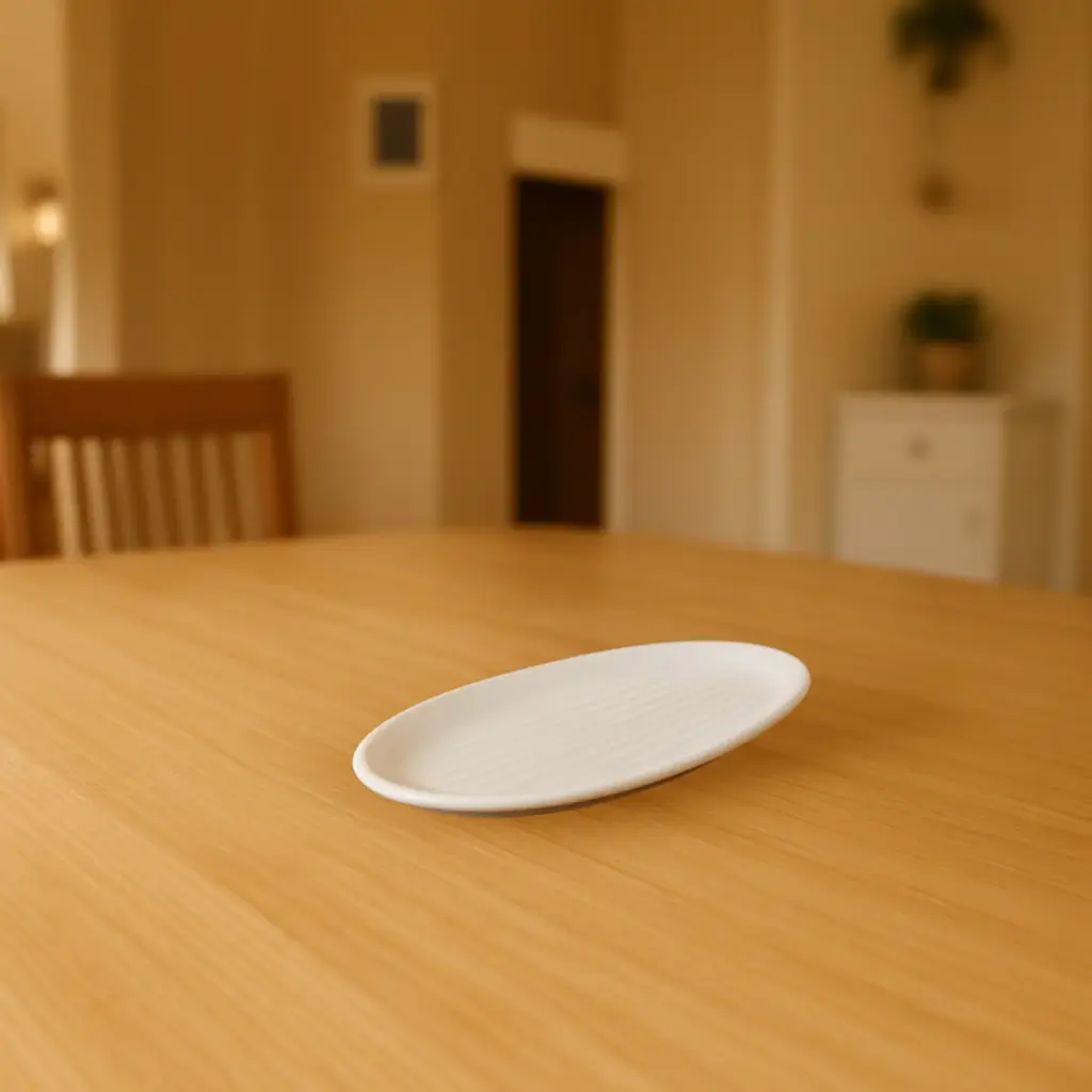 360 HOME 14 WATERMELON PLATE -35.2  WHITE CERAMIC 41*38*17.5CM