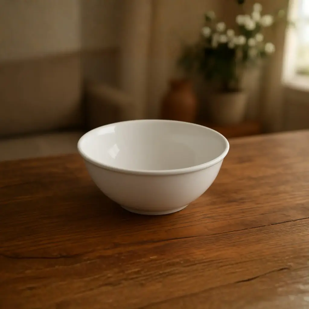 360 HOME 12 IMPERIAL BOWL -30.1  WHITE CERAMIC 44.5CM