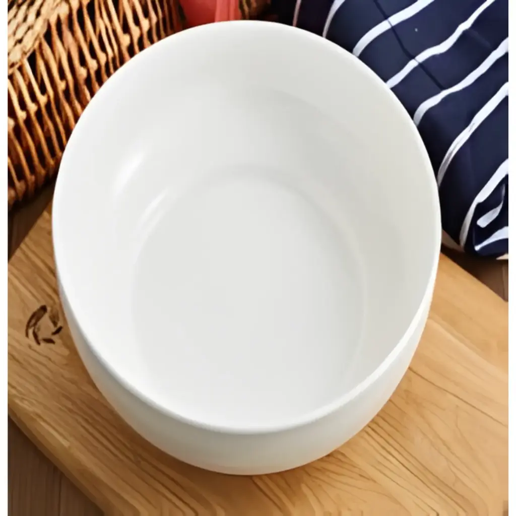 360 HOME 12 ELECTRONIC BOWL-30.1  WHITE CERAMIC 61CM