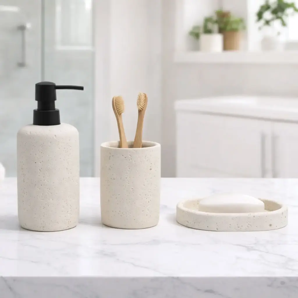 360 HOME RESINE LOTION BOTTLE SOAP PLATE