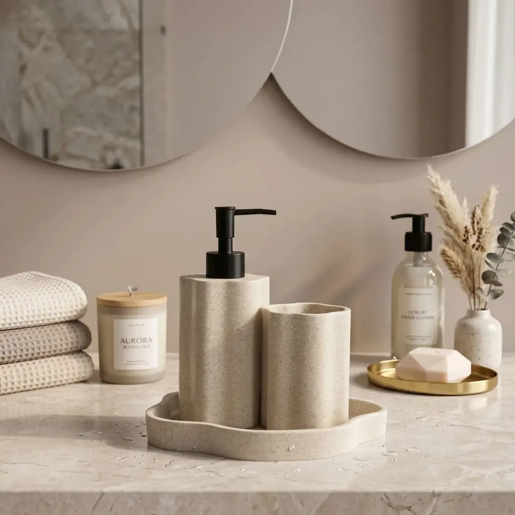 360 HOME RESINE LOTION BOTTLE MOUTH CUP TRAY