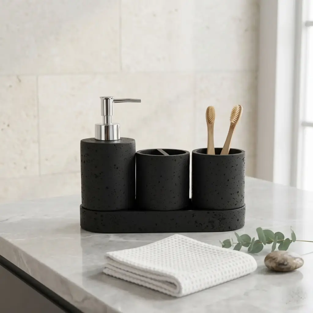 360 HOME LOTION BOTTLE CUP TOOTHBRUSH HOLDER TRAY