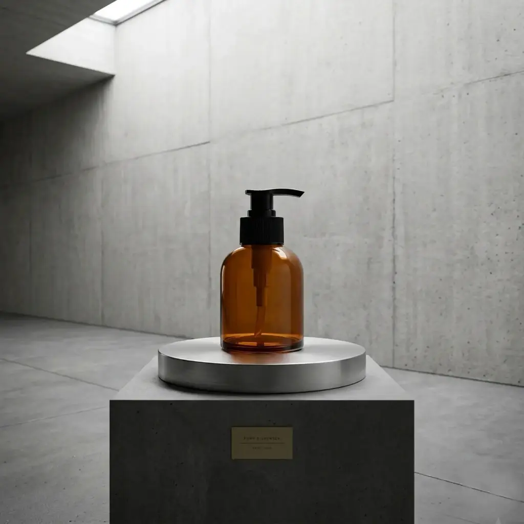 360 HOME GLASS LOTION BOTTLE 6x13cm，120ml