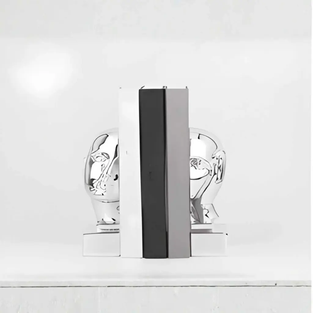 360 HOME THINKER BOOKENDS 9*8.5*20 SILVER