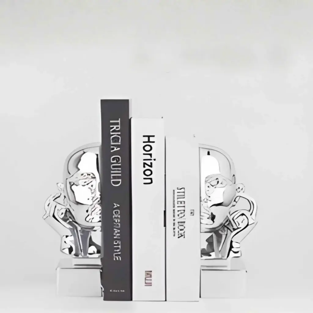 360 HOME THINKER BOOKENDS 9*8.5*20 SILVER