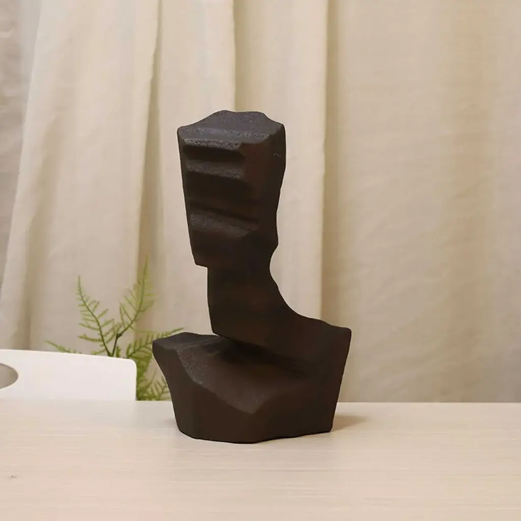 360 HOME ABSTRACT BUST SCULPTURES 19*14*29 BLACK & WHITE
