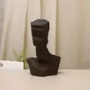 360 HOME ABSTRACT BUST SCULPTURES 19*14*29 BLACK & WHITE