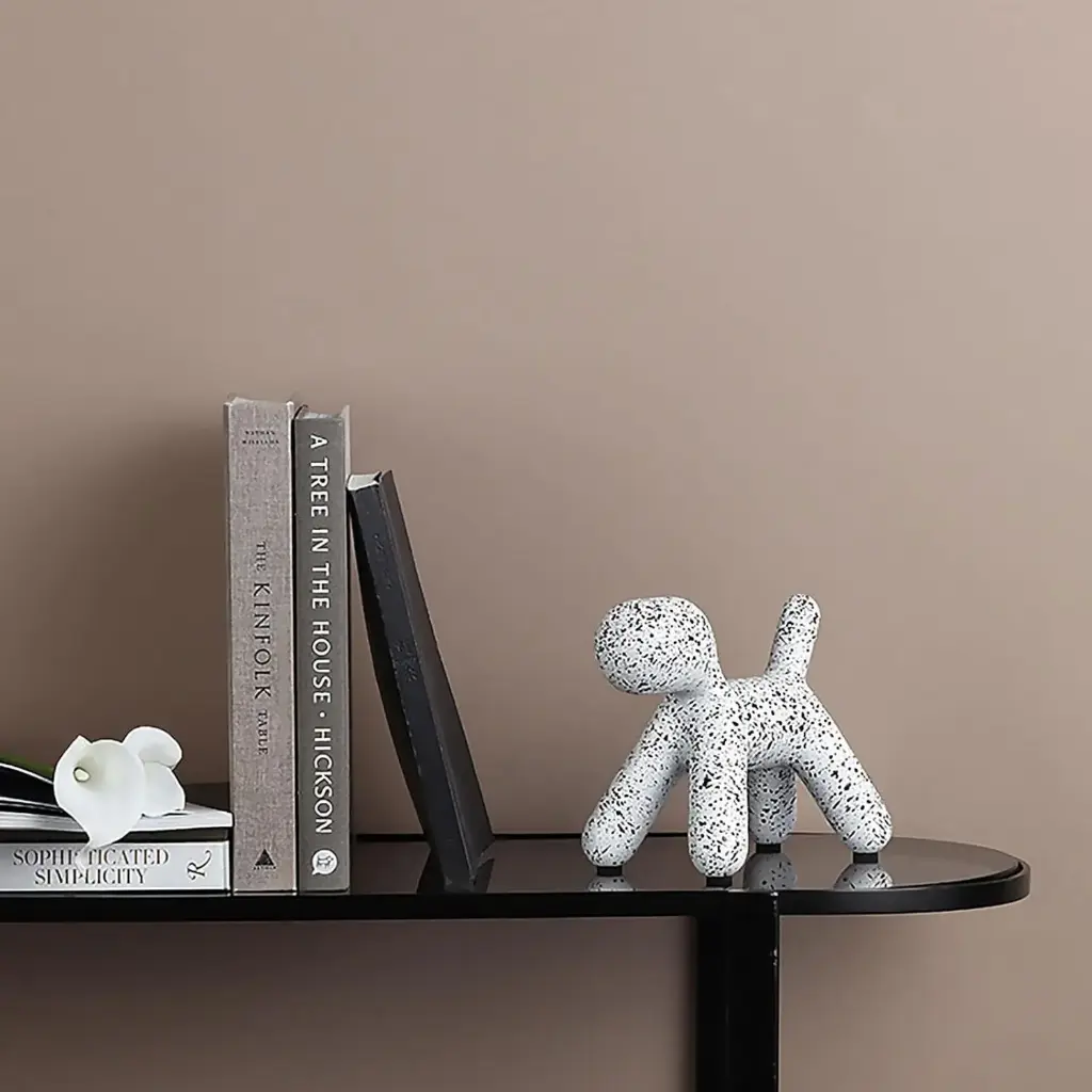 360 HOME BALLOON DOG FIGURES 20*12*17 BLACK & WHITE