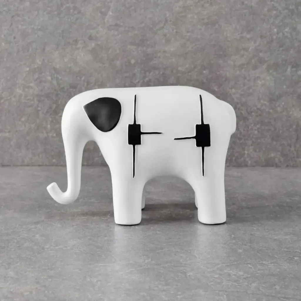 360 HOME ABSTRACT ANIMAL FIGURES 25*12*17 WHITE