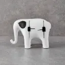 360 HOME ABSTRACT ANIMAL FIGURES 25*12*17 WHITE